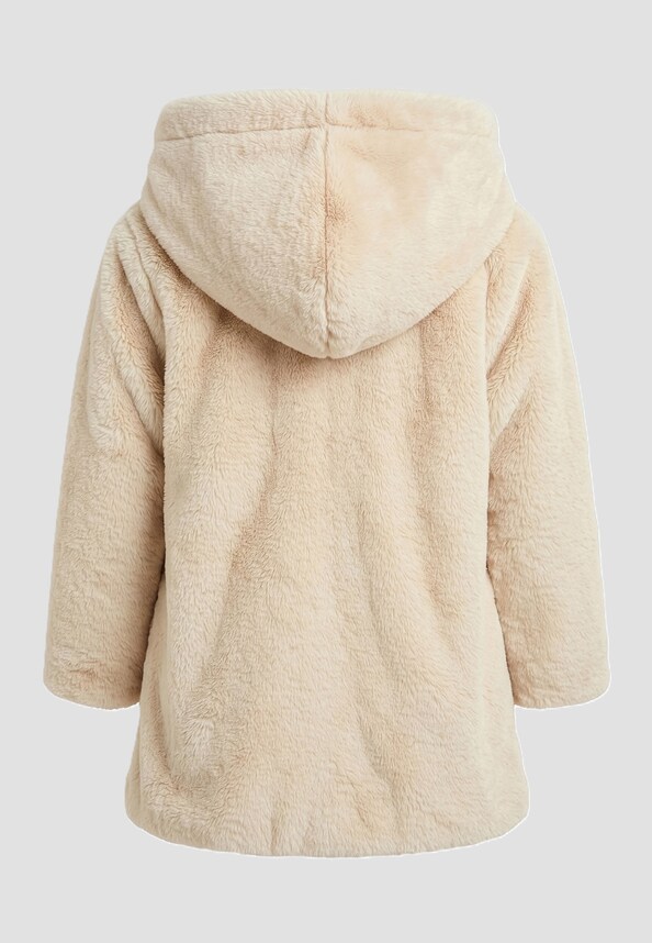 Girls Hooded Teddy Coat-1