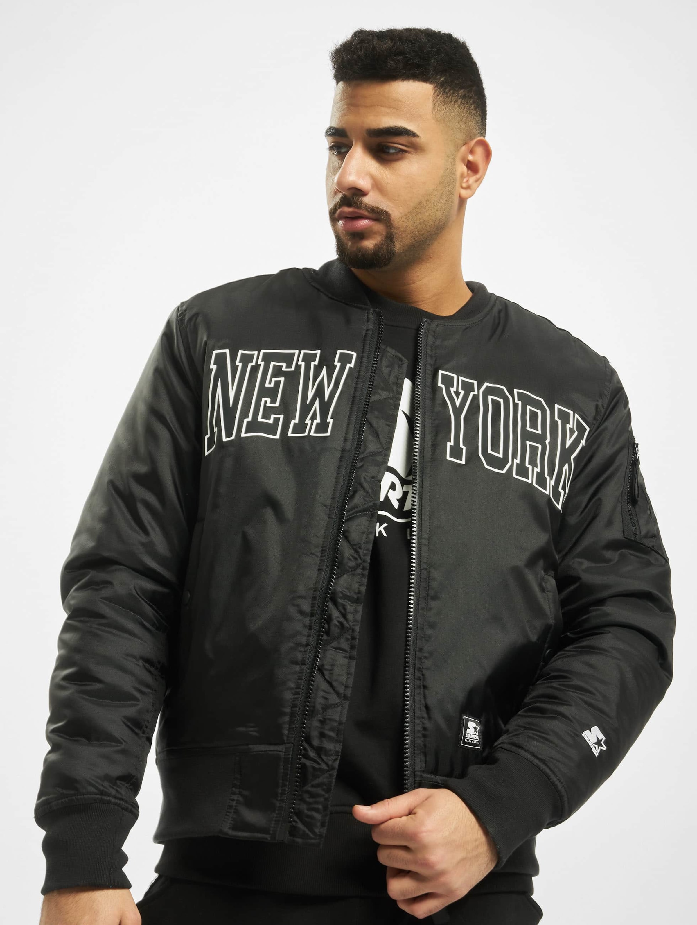 Buy Arrow New York Men Black Solid Bomber Jacket - Jackets for Men 7713615  | Myntra