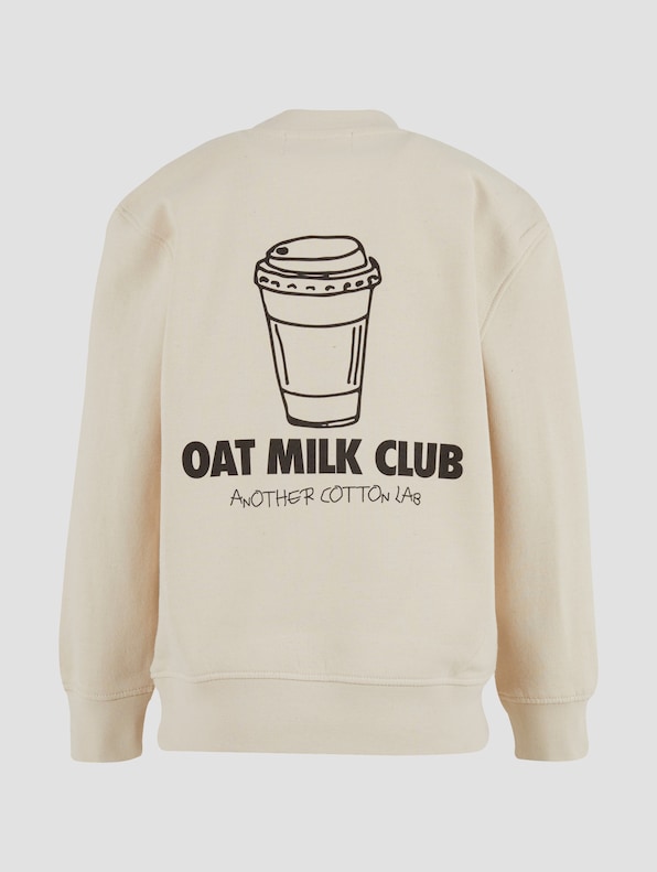 Another Cotton Lab Oat Milk Club Kids Pullover-1