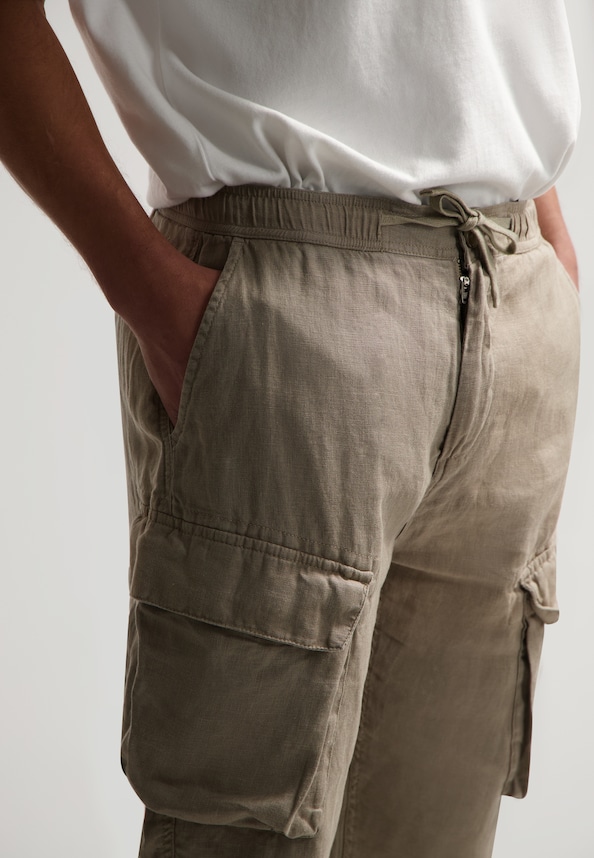 James Cargo Pants Linen-4