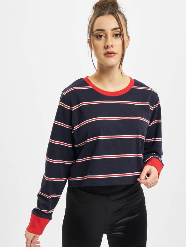 Ladies Short Yarn Dyed Skate Stripe LS-2
