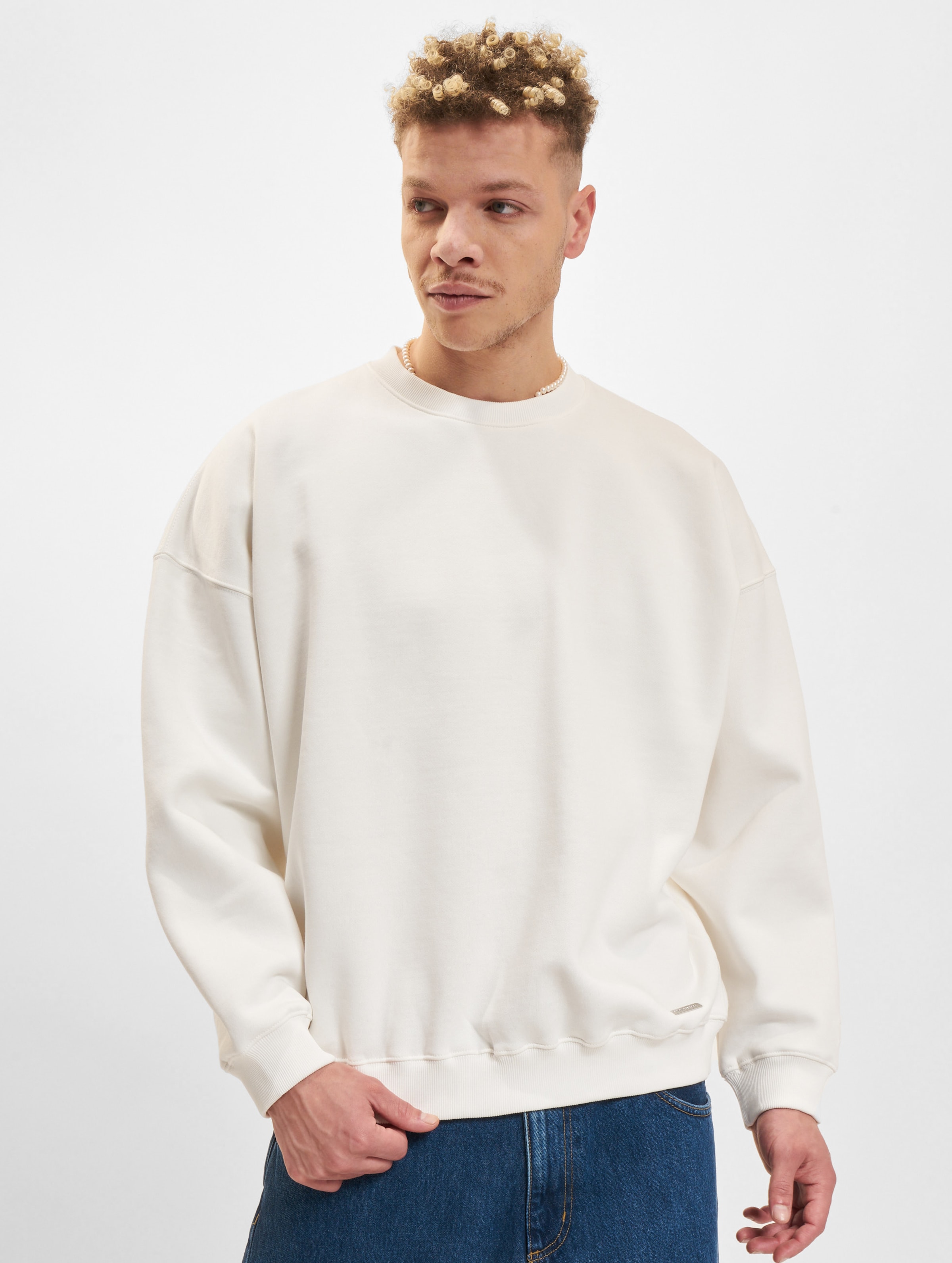 Bazix Republiq Super Heavy Blank Sweater Mannen op kleur wit, Maat XXL