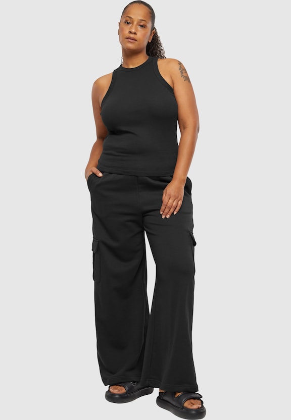 Ladies Racer Back Rib Top-8