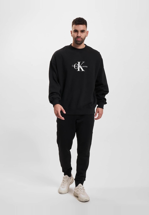 Calvin Klein Jeans Monologo Oversized Crew Neck Sweater-3
