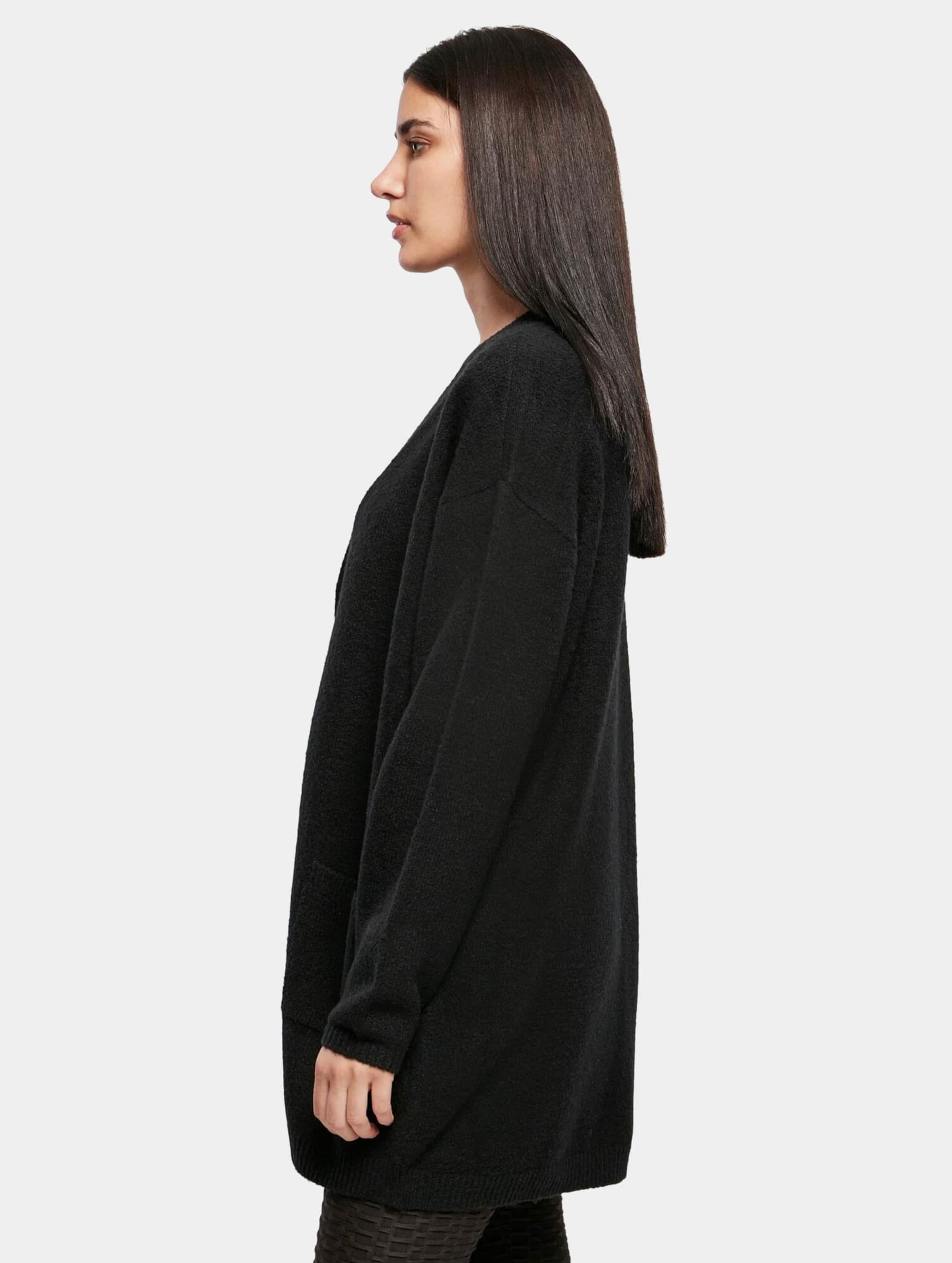 Ladies thick outlet black cardigan