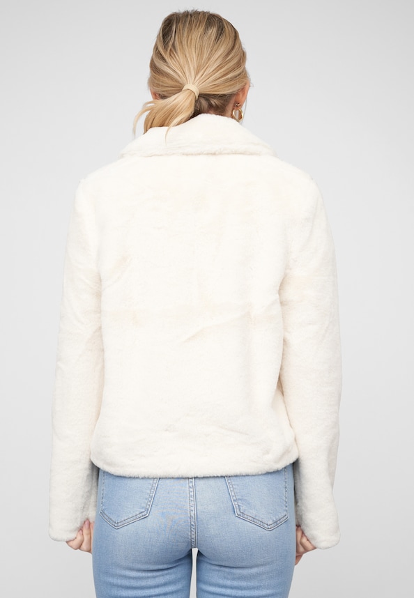 VIEBBA L/S FAUX FUR SHORT JACKET/TB-1
