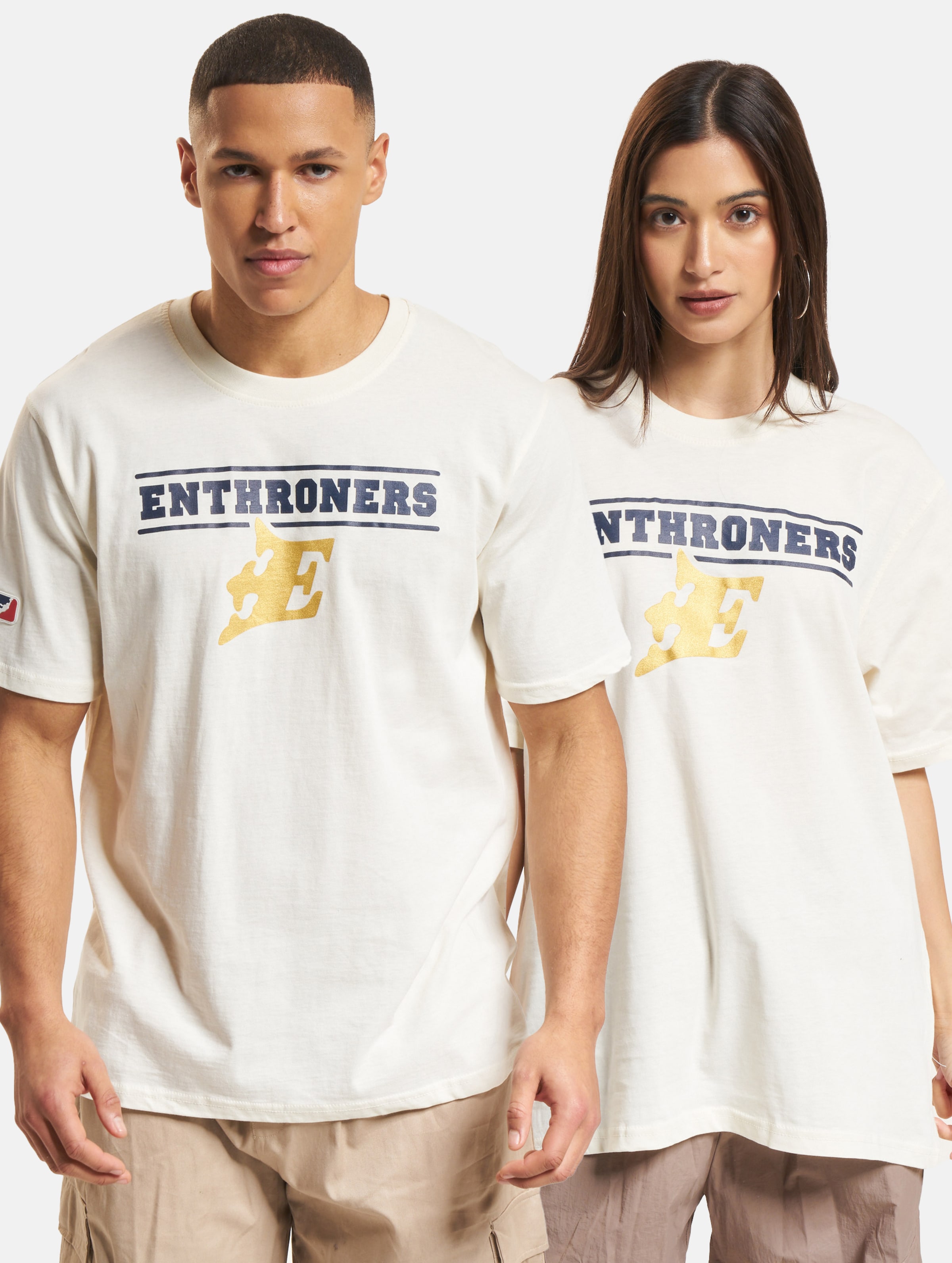 European League Of Football ELF Fehérvár Enthroners 2 T-Shirt Unisex op kleur beige, Maat XS