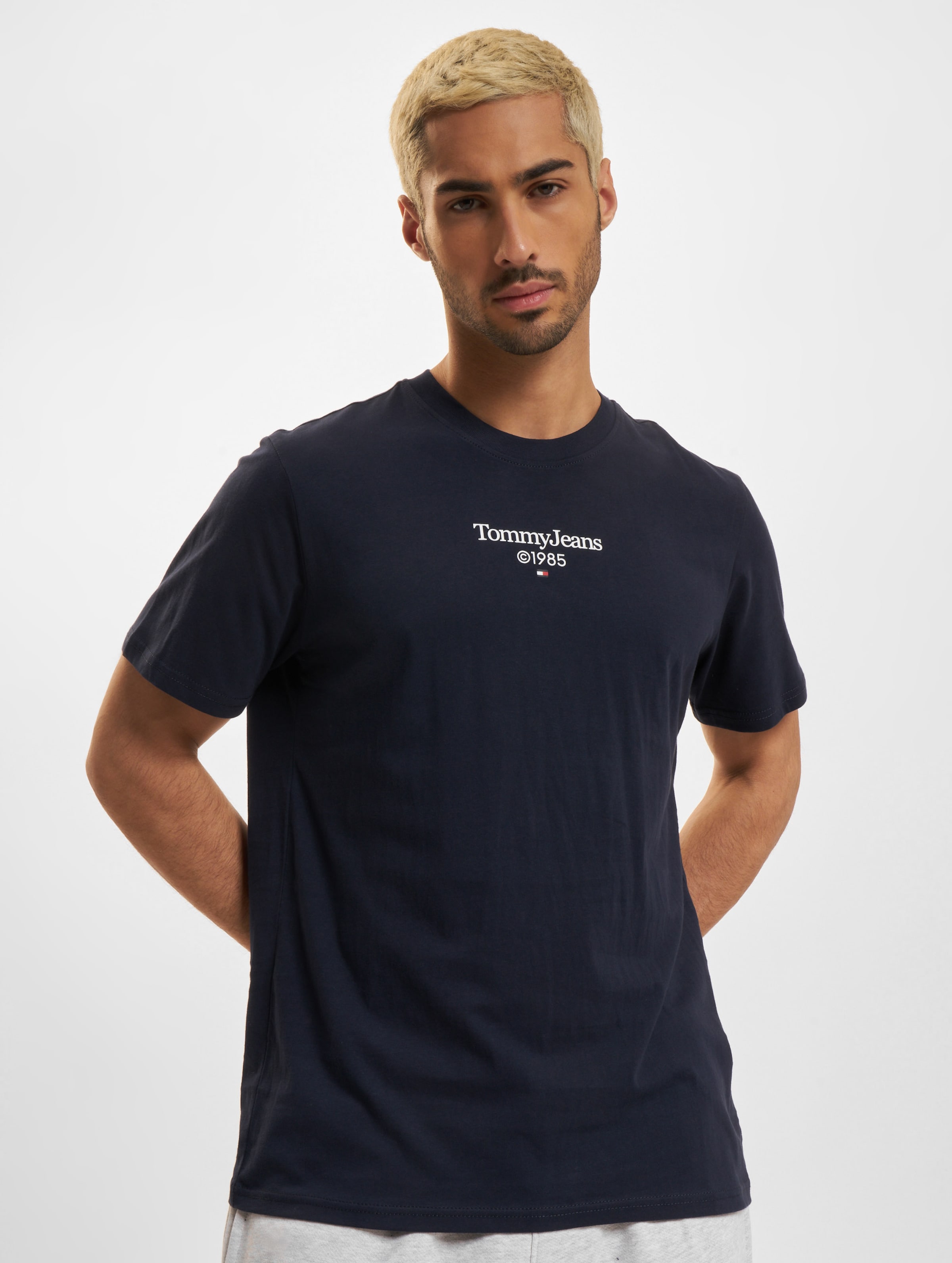 Tommy Jeans Slim 85 Entry T-Shirt Mannen op kleur blauw, Maat 3XL