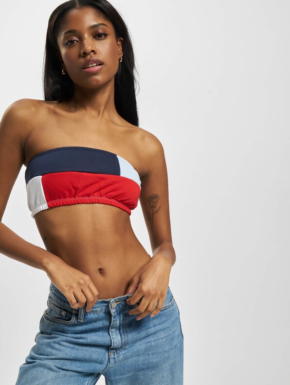 Tommy Jeans Archive Colour Block Bandeau In Multi for Women