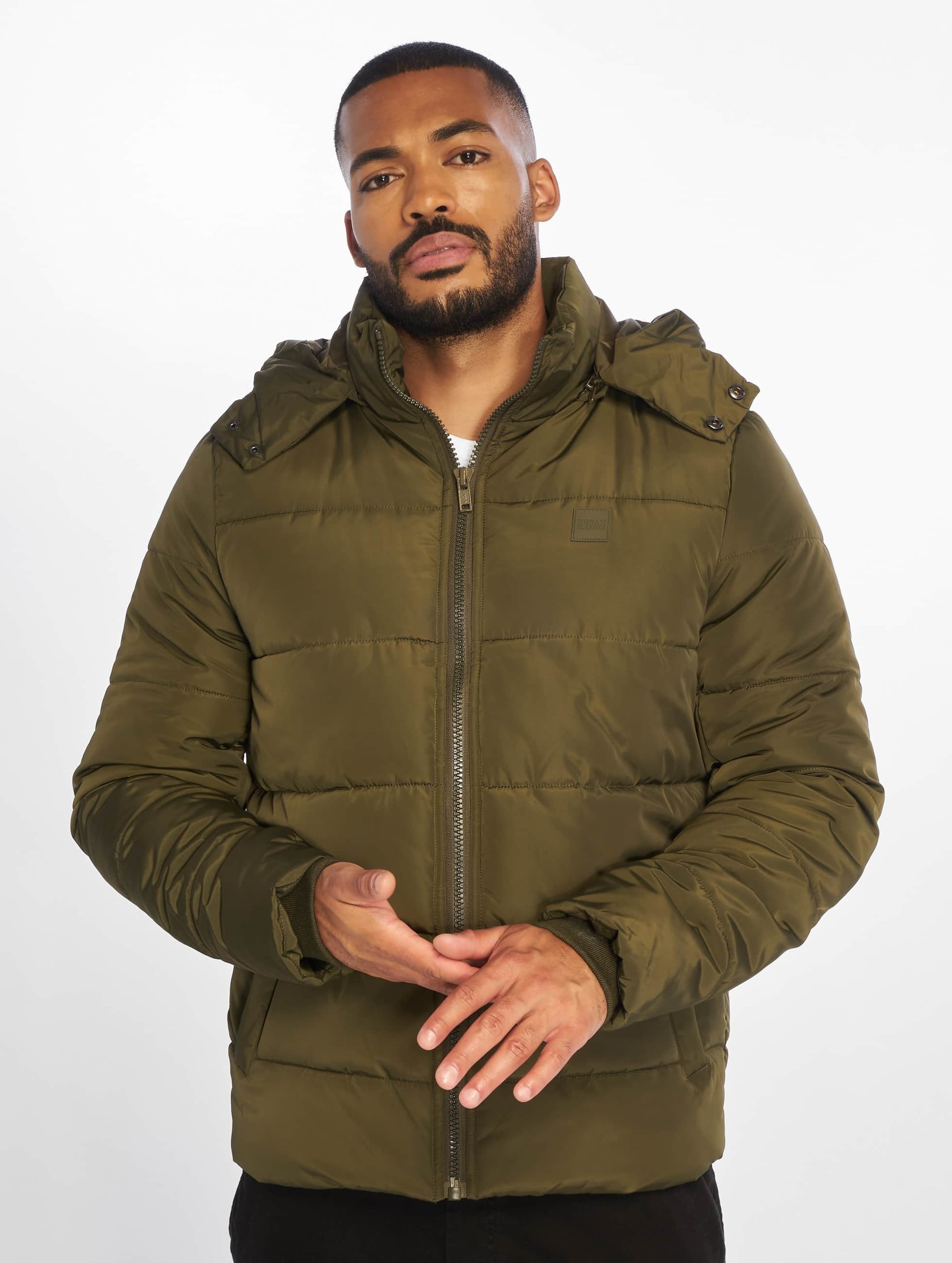 Hooded boxy puffer cheap jacket