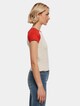 Ladies Organic Stretch Short Retro Baseball Tee-1