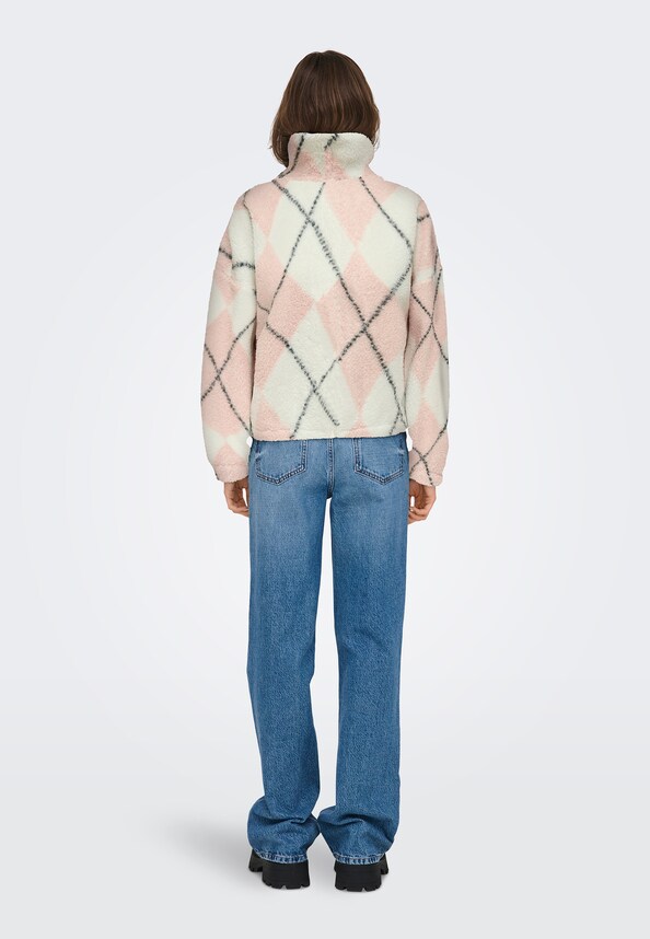 Only Eline Life Zip Teddy Übergangsjacken-1