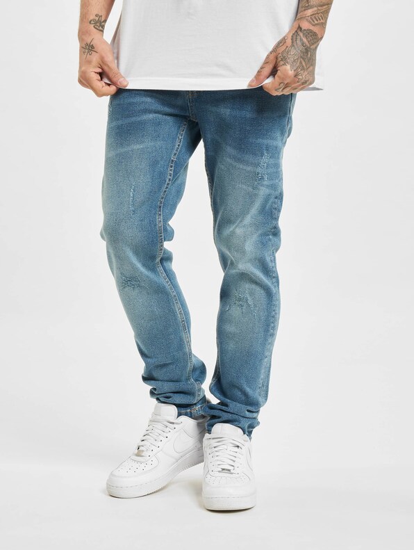 Denim Project Mr Red Light Destroy Slim Fit Jeans-0