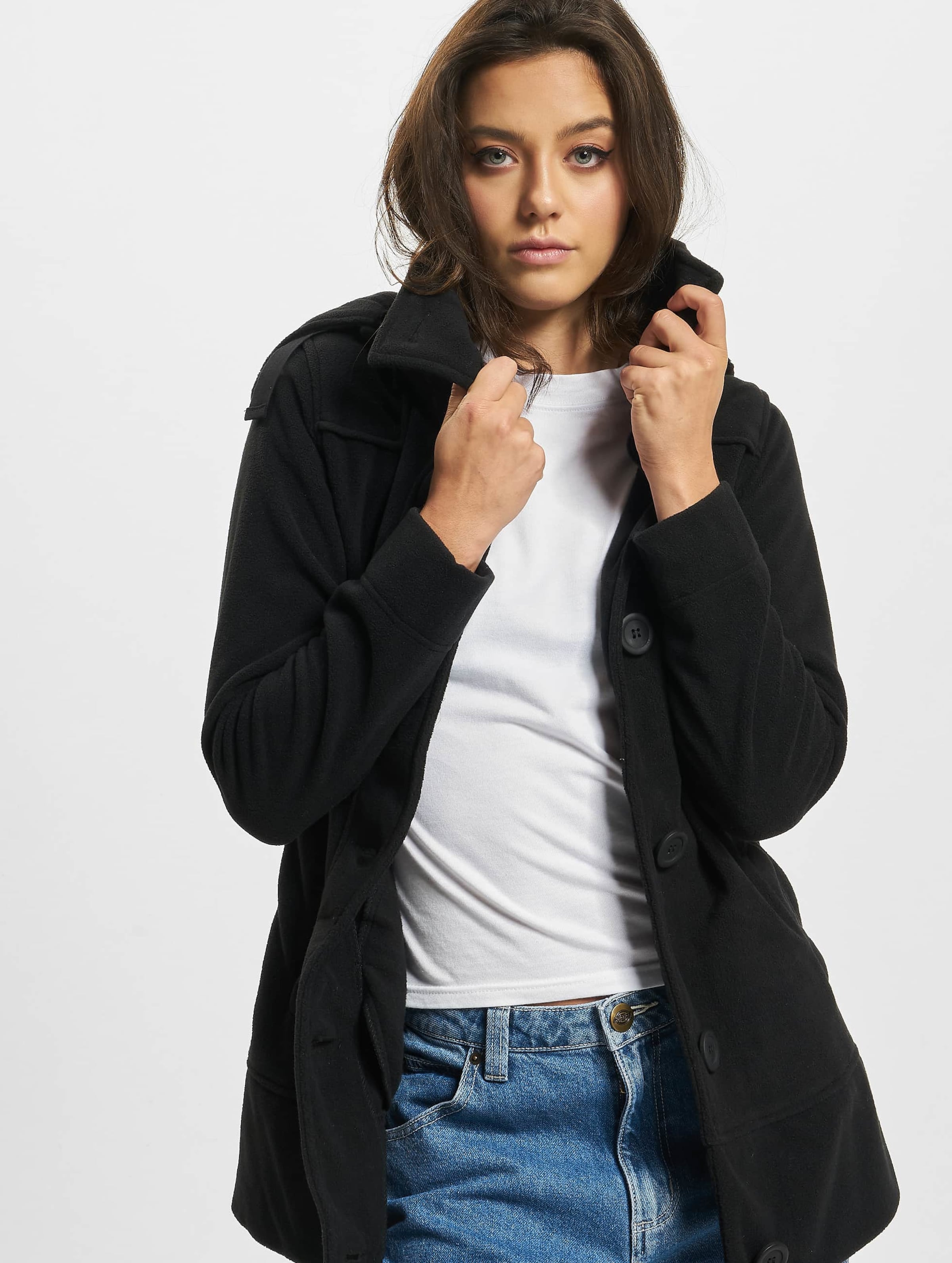 Brandit - Women Square Fleece Jacket - XS - Zwart
