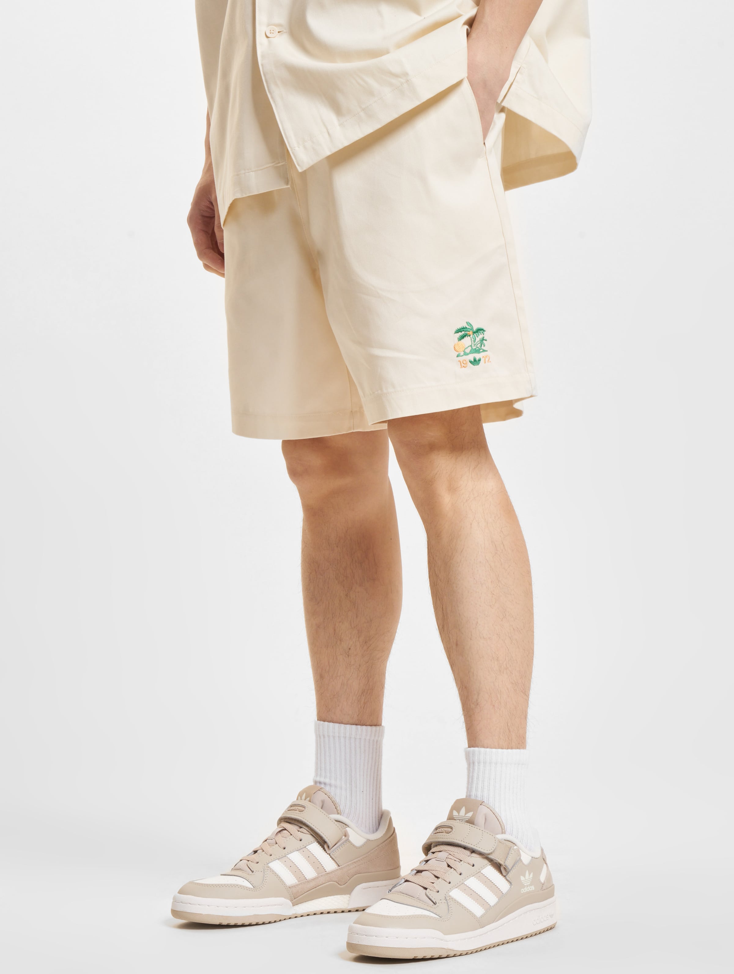 adidas Originals OLL GK Shorts Mannen op kleur beige, Maat M