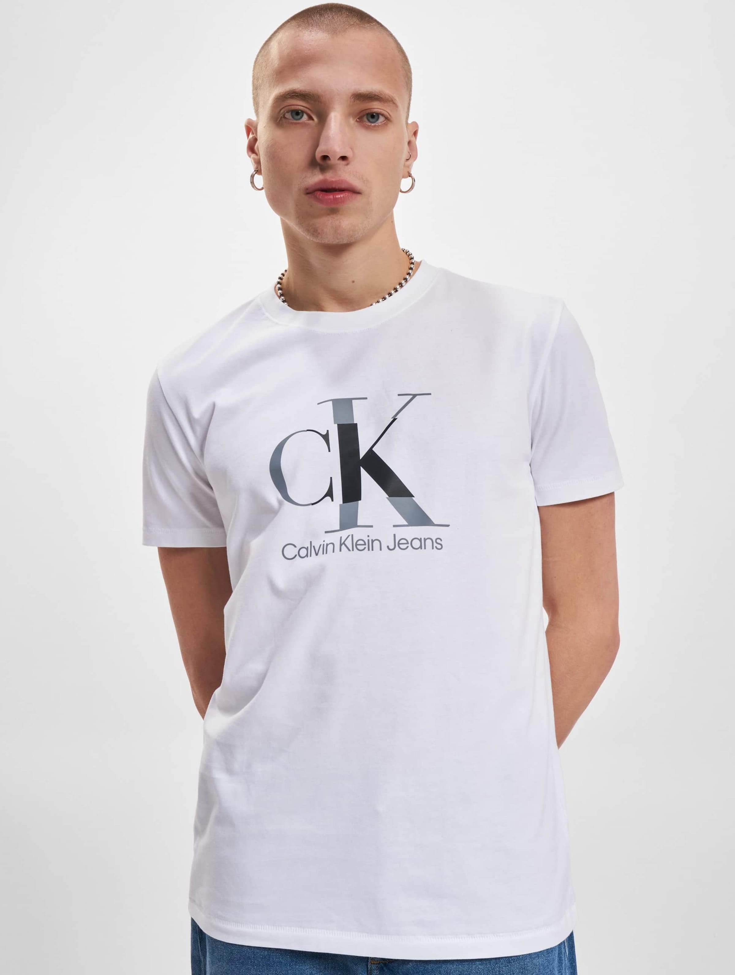 Calvin Klein Jeans Disrupted Monologo T Shirt DEFSHOP 22869