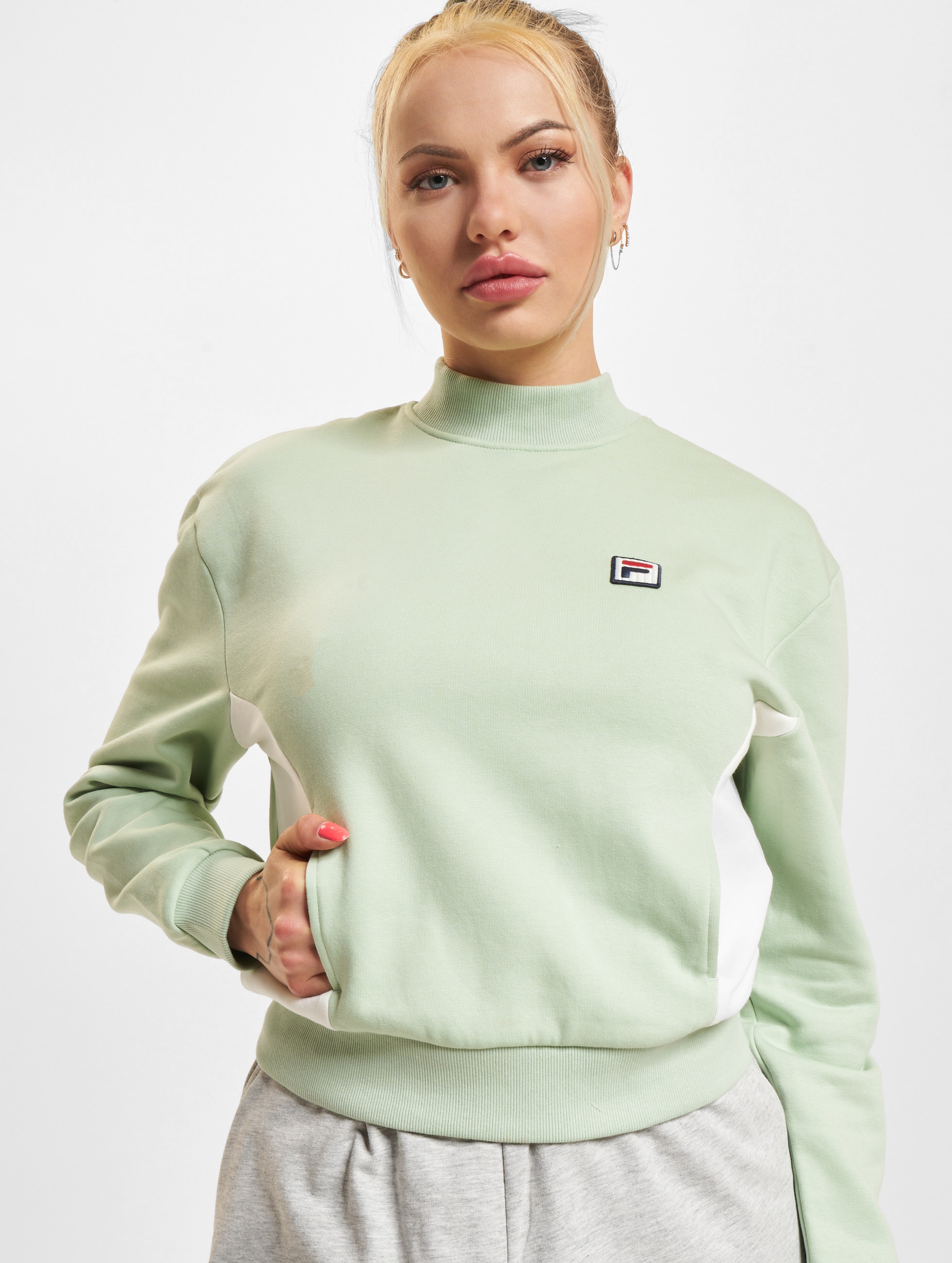 FILA Fila Sweater smoke Frauen,Unisex op kleur groen, Maat M