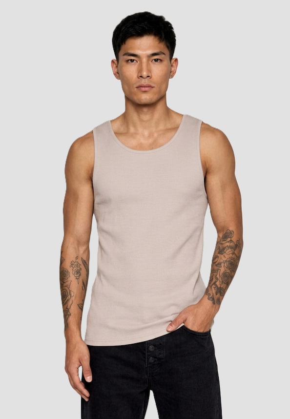 Sleeveless Waffle -0