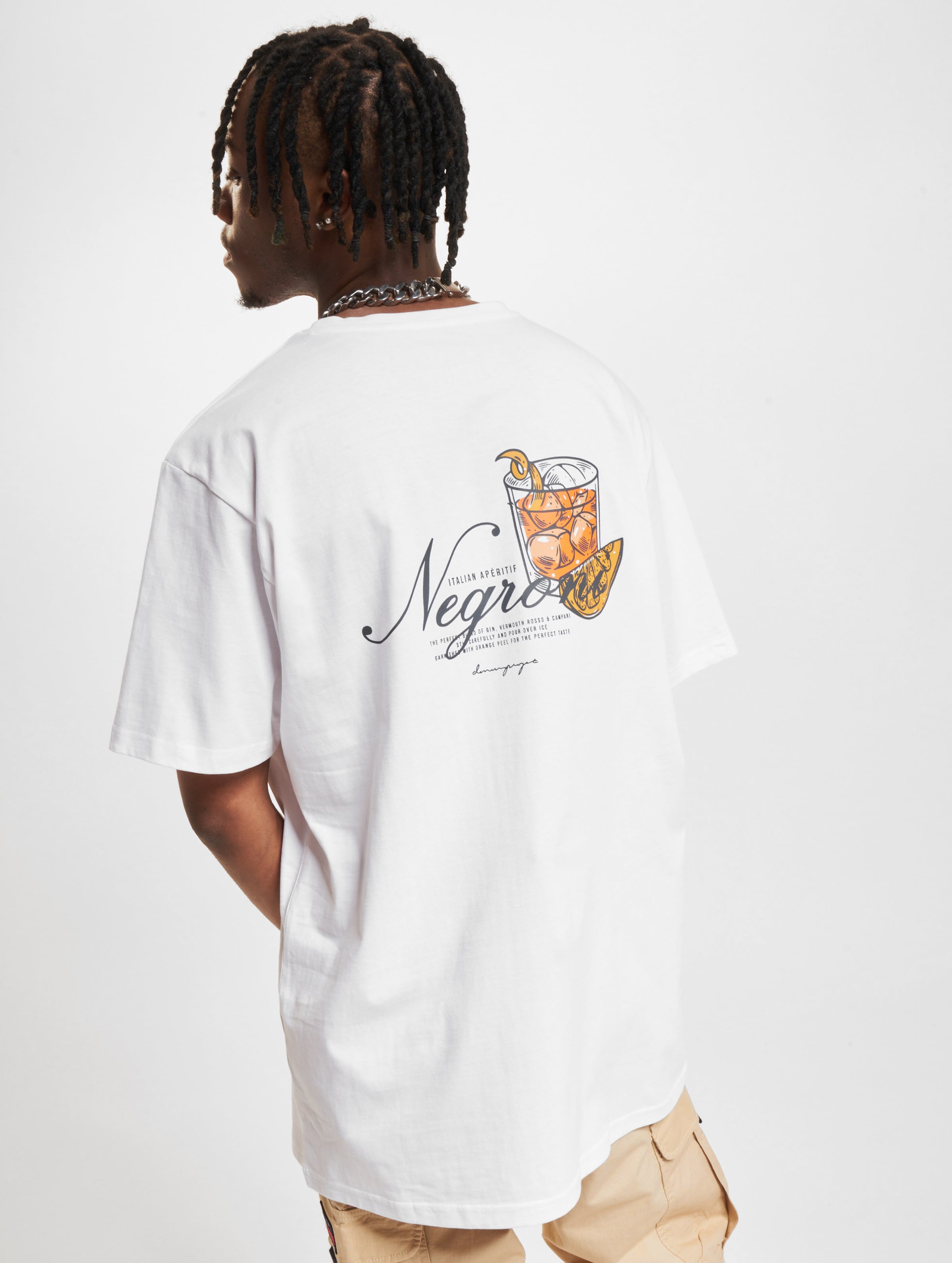 Denim Project Negroni T-Shirt Männer,Unisex op kleur wit, Maat M