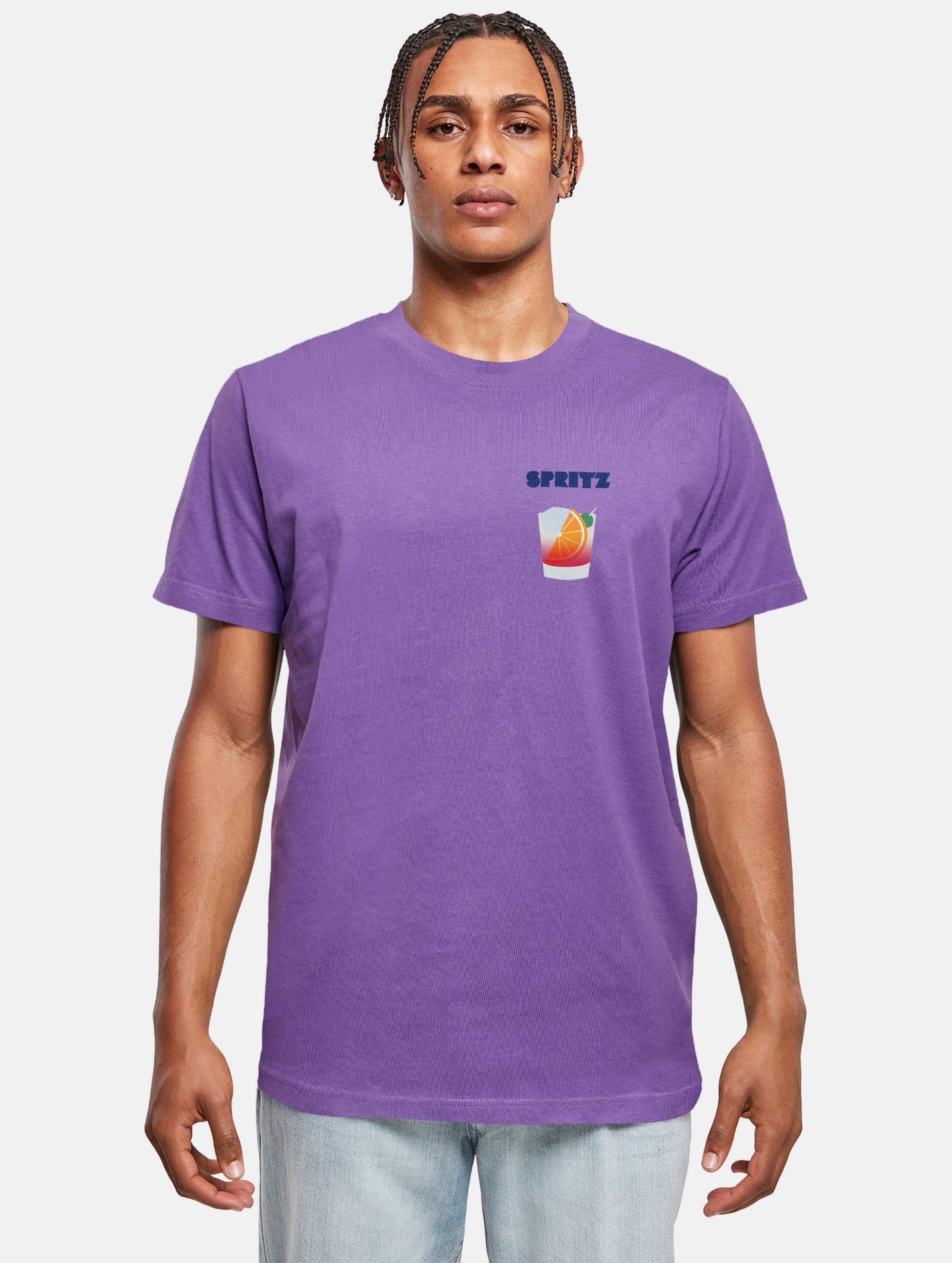 Mister Tee Vintage Spritz Männer,Unisex op kleur violet, Maat XS