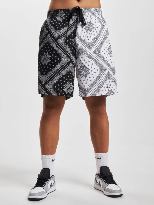 KK Small Signature Paisley Block Resort Shorts-2