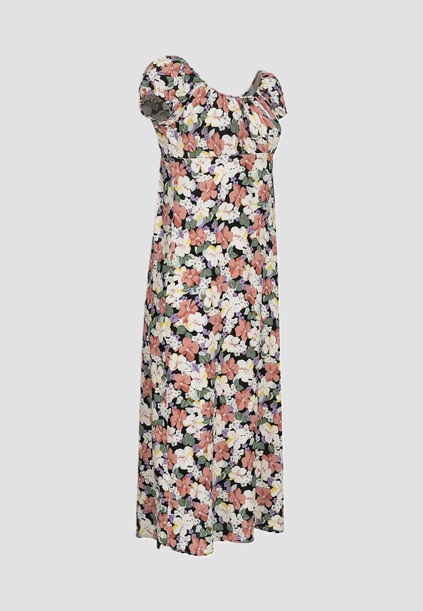 ONLY Damen Midi Viskose Kleid-0