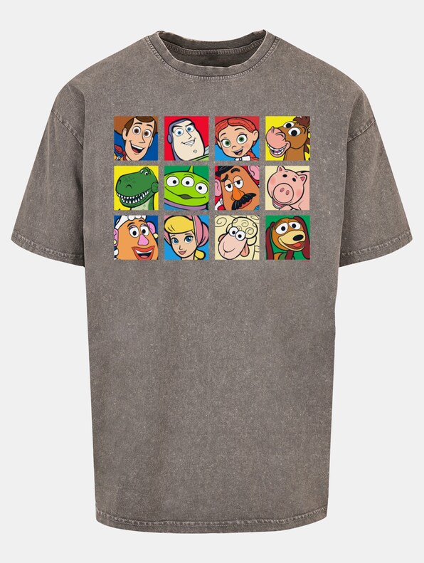 Toy Story - Character Squares Acid Washed Oversize-2