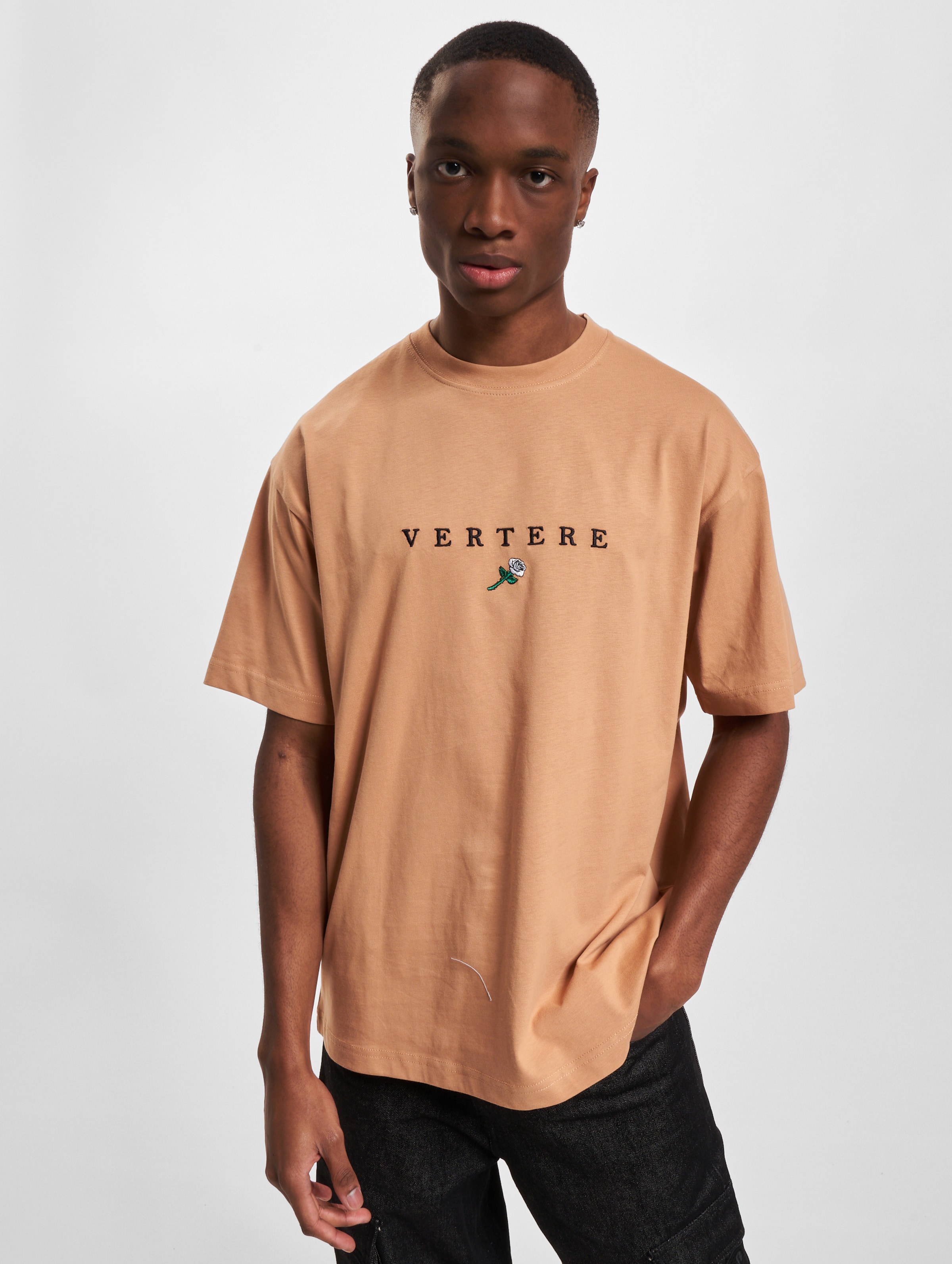 Vertere Berlin Rose T-Shirt Mannen op kleur beige, Maat XL
