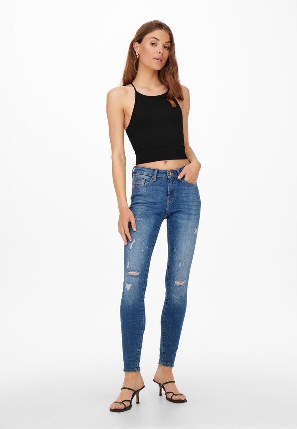 ONLY Damen Ribbed High-Neck-1