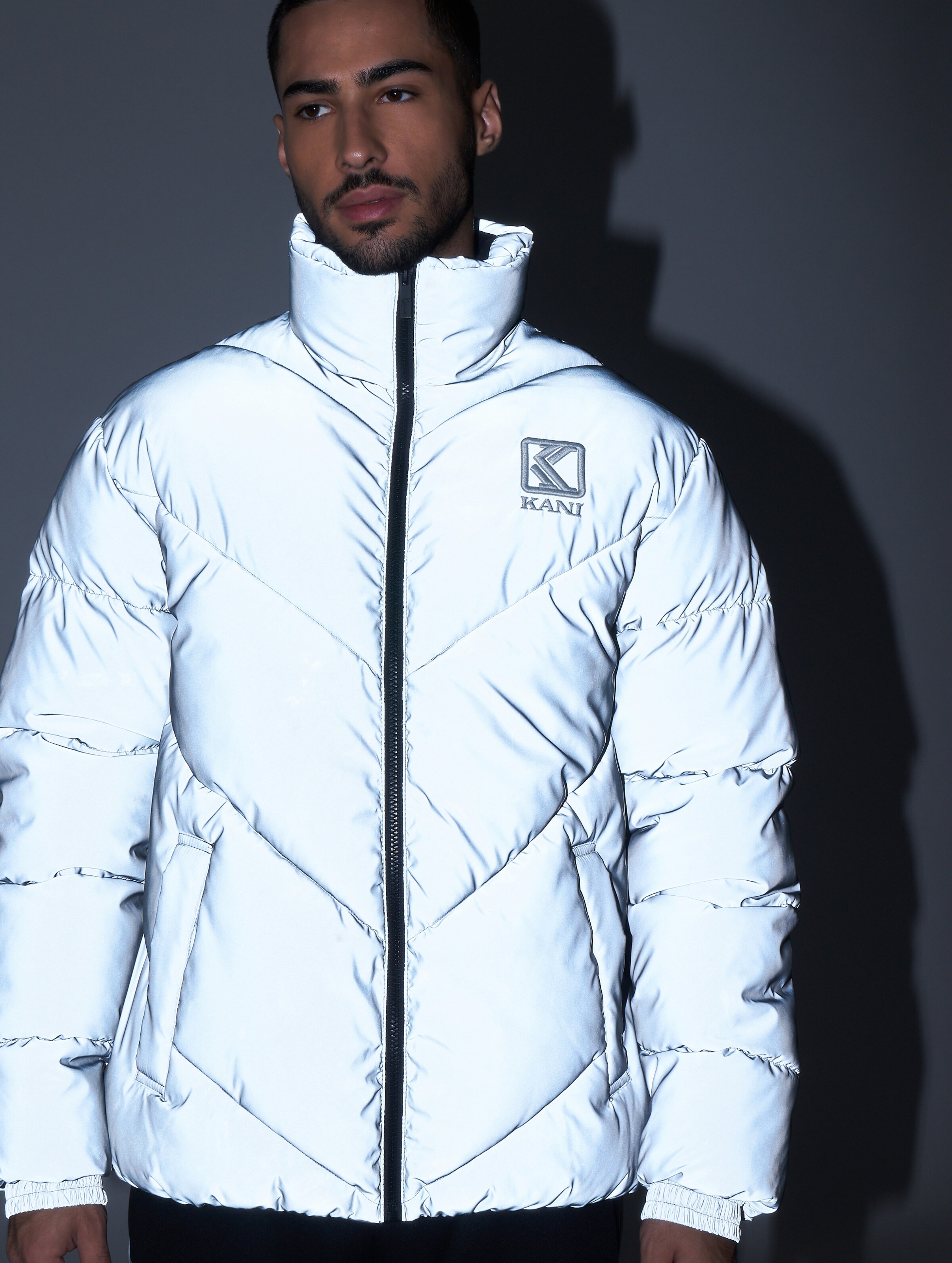 Damska Kurtka Karl Kani Retro Reflective Hooded Outlet