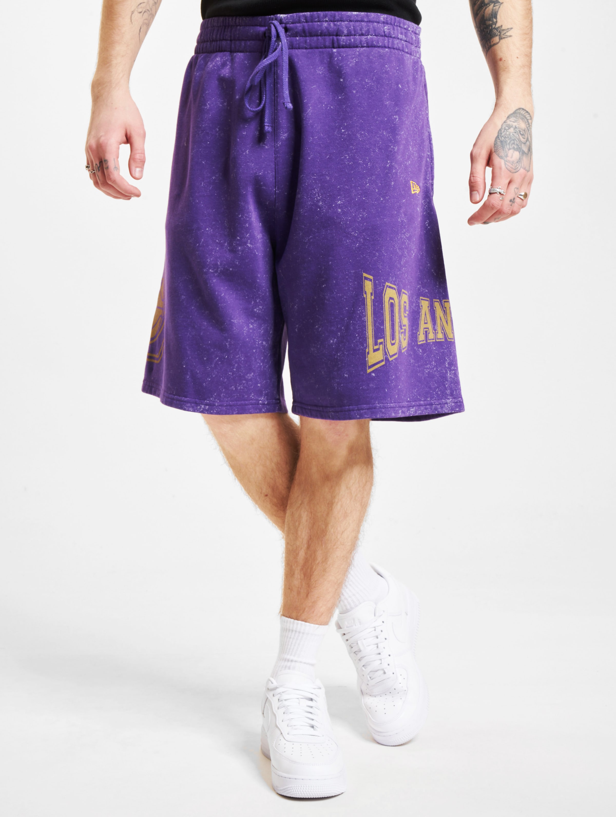 New Era LA Lakers NBA Washed Shorts Männer,Unisex op kleur violet, Maat XXL