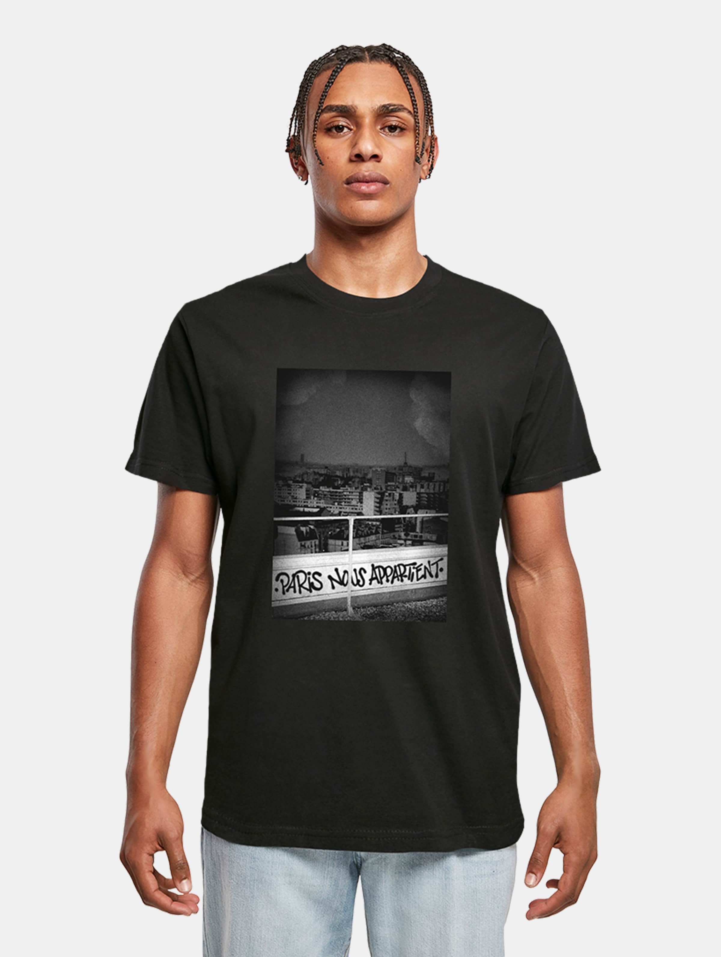 Mister Tee - Paris Nous Appartient Heren T-shirt - XL - Zwart