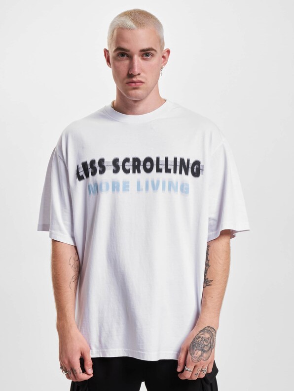 2Y Studios Less Scrolling Oversize T-Shirt-2