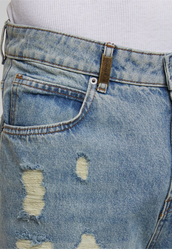 Firio Destroyed Straight Jeans-5
