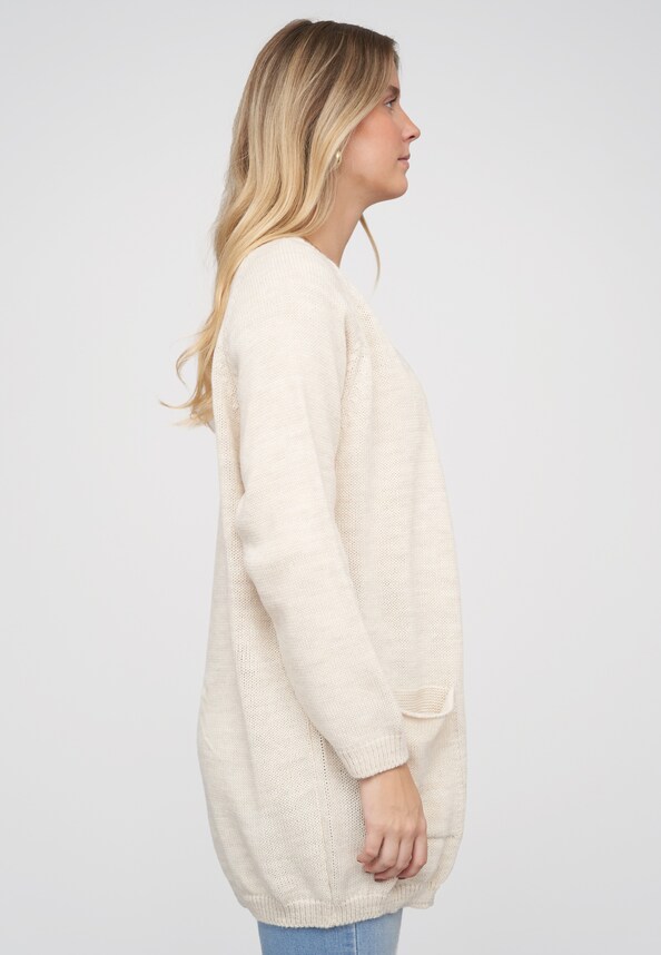Long Open Cardigan with 2 Pockets-3