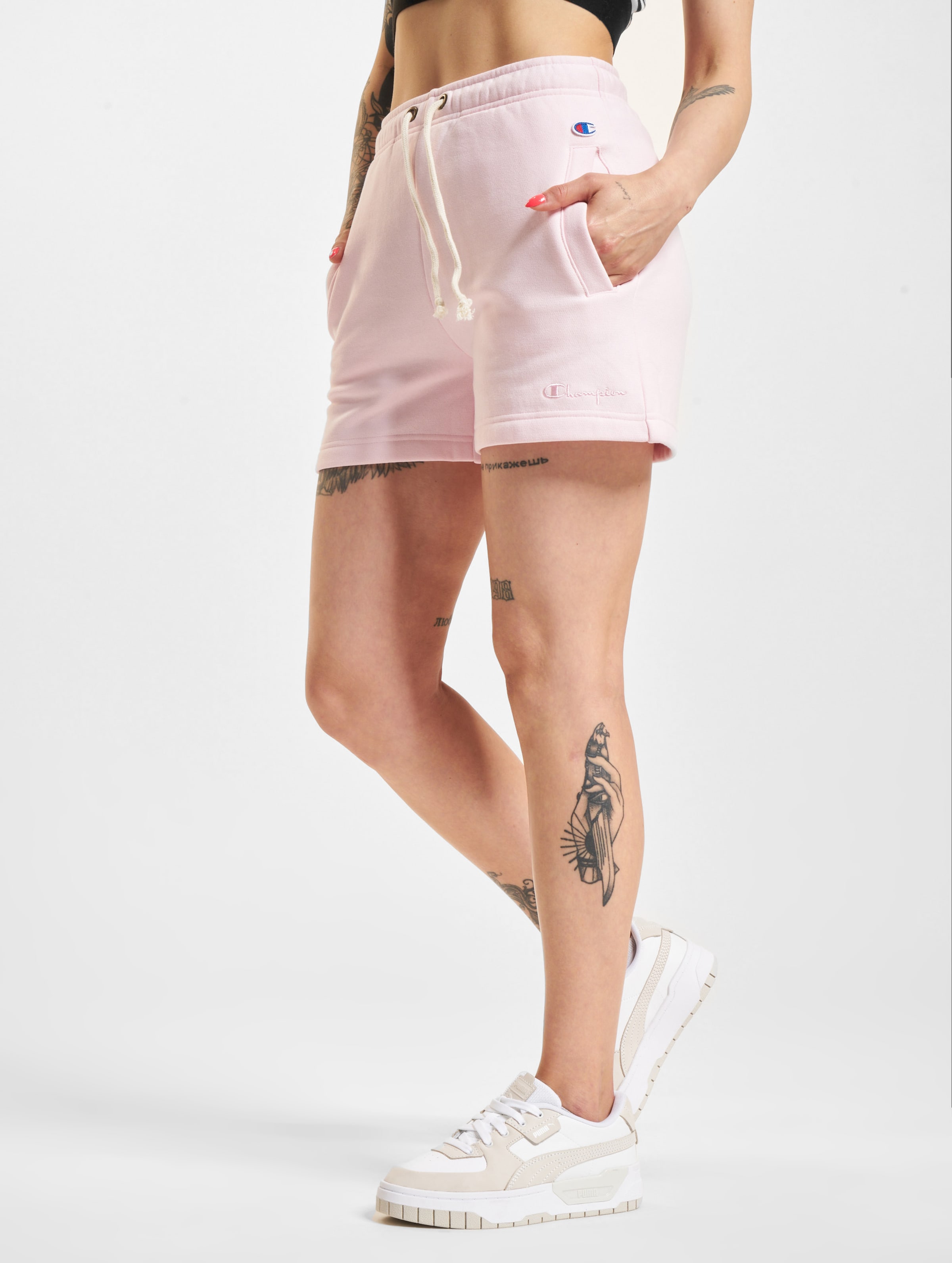 Champion Shorts Frauen,Unisex op kleur roze, Maat M