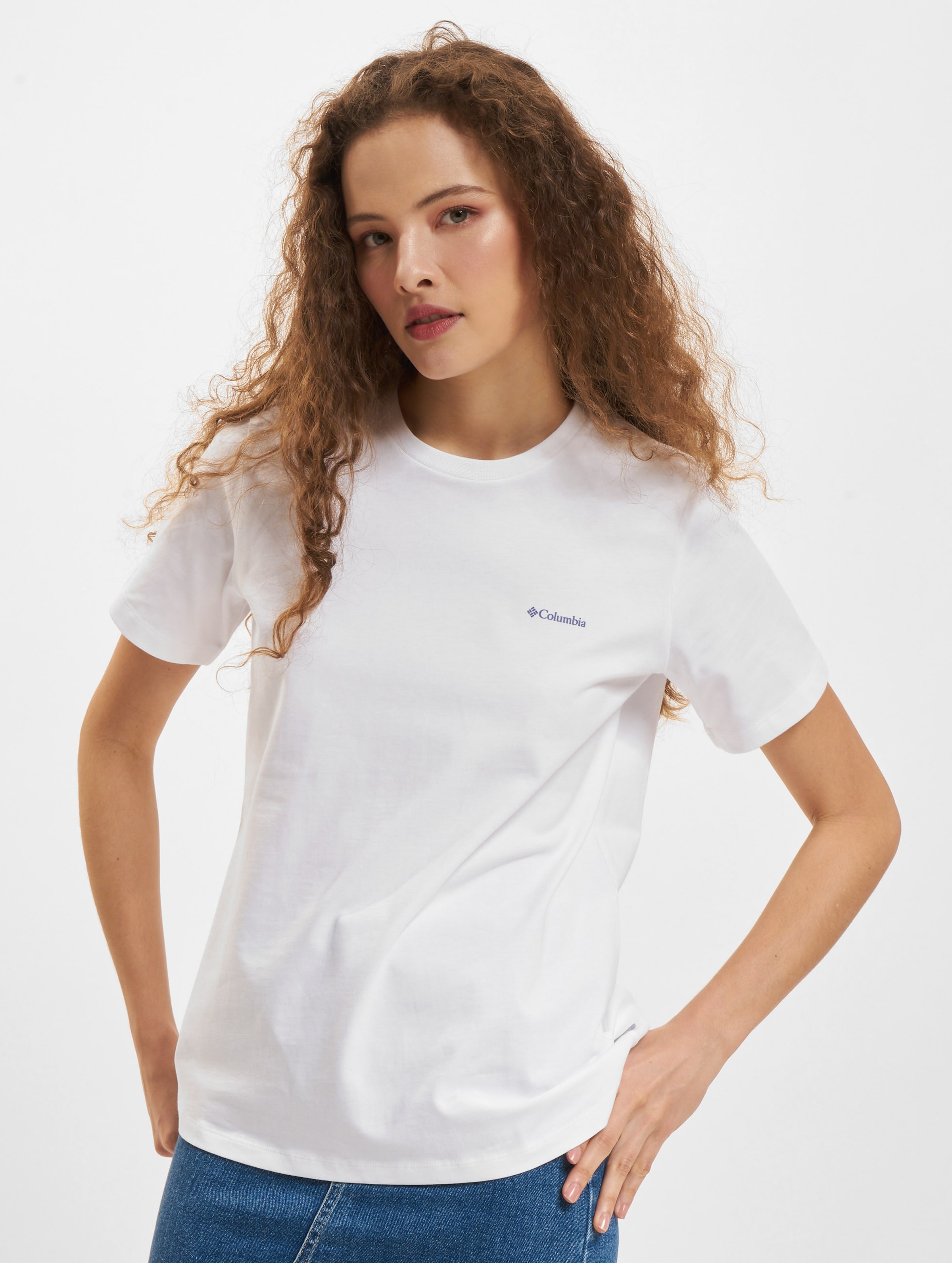 Columbia Boundless Beauty™ Logo SS T-Shirt Vrouwen op kleur wit, Maat XL