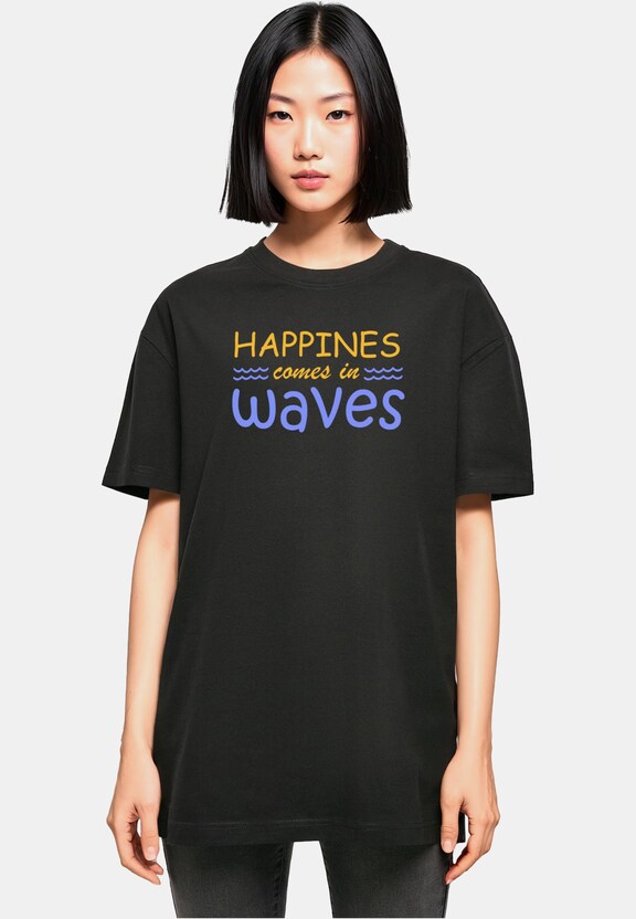 Ladies Summer - Happines comes in waves Oversized Boyfriend-0