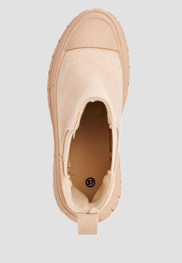 77 Schuh Worker Boots Plateau Gummibund-4