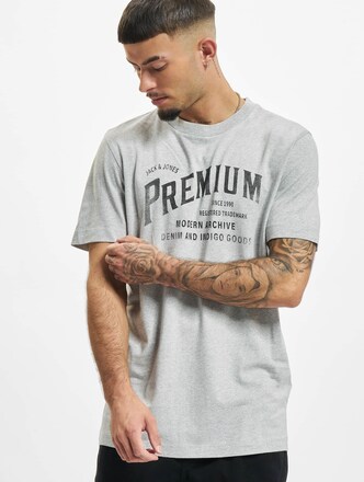 Jack & Jones Miller Cyclo Crew Neck T-Shirt Light Grey