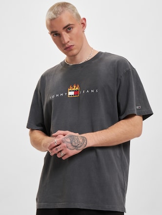Tommy Jeans Relaxed Linear Fire Flag T-Shirts