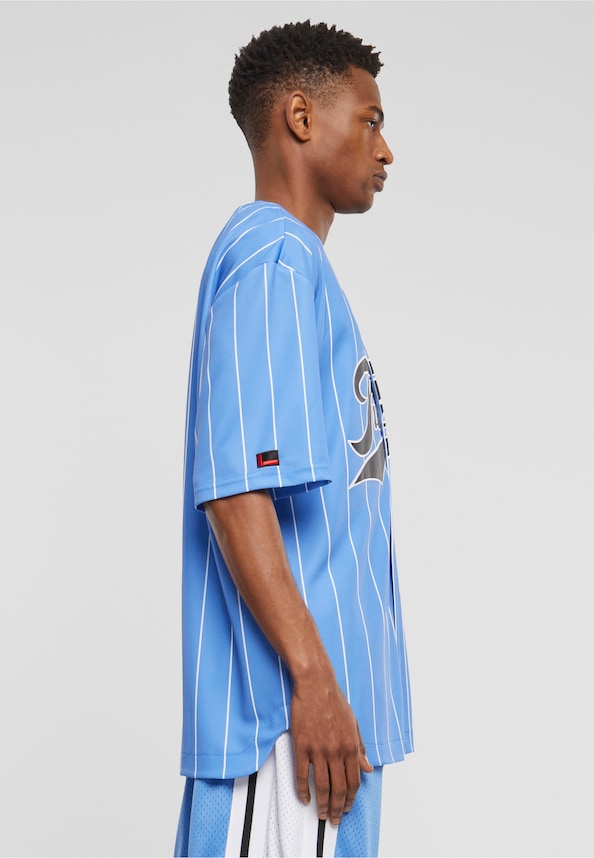 FM242-001-1 Fubu Varsity Mesh Pinstripe Baseball Jersey-3