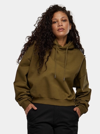 Ladies Cropped Heavy Hoody