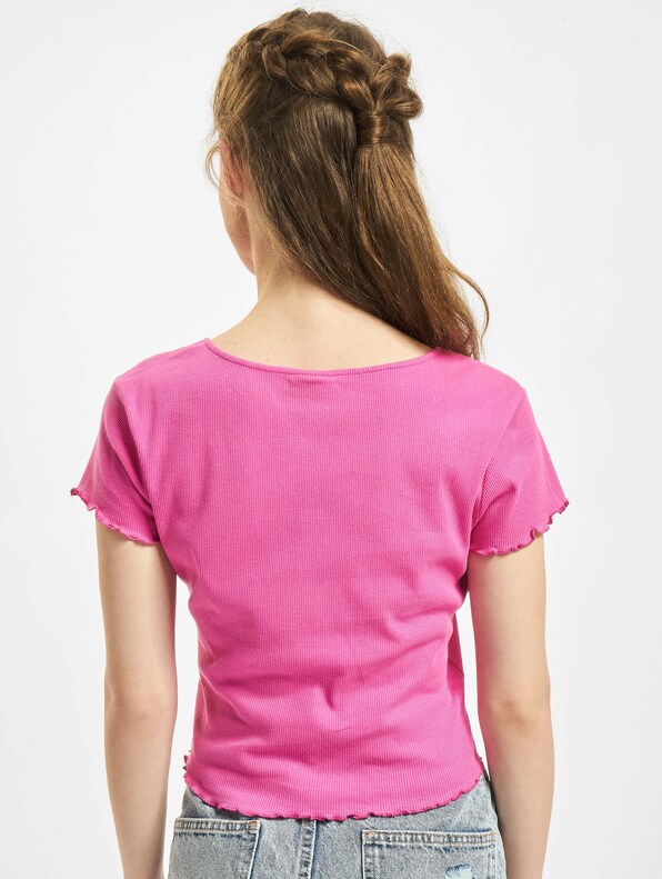 Ladies Cropped Button Up Rib-1