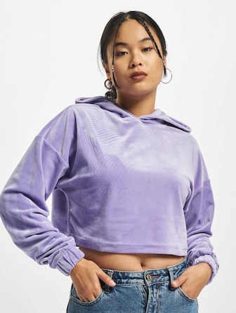 Ladies Cropped Velvet
