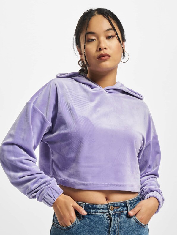 Ladies Cropped Velvet-0