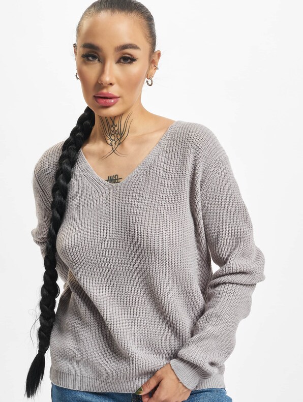 Ladies Back Lace Up Sweater-0