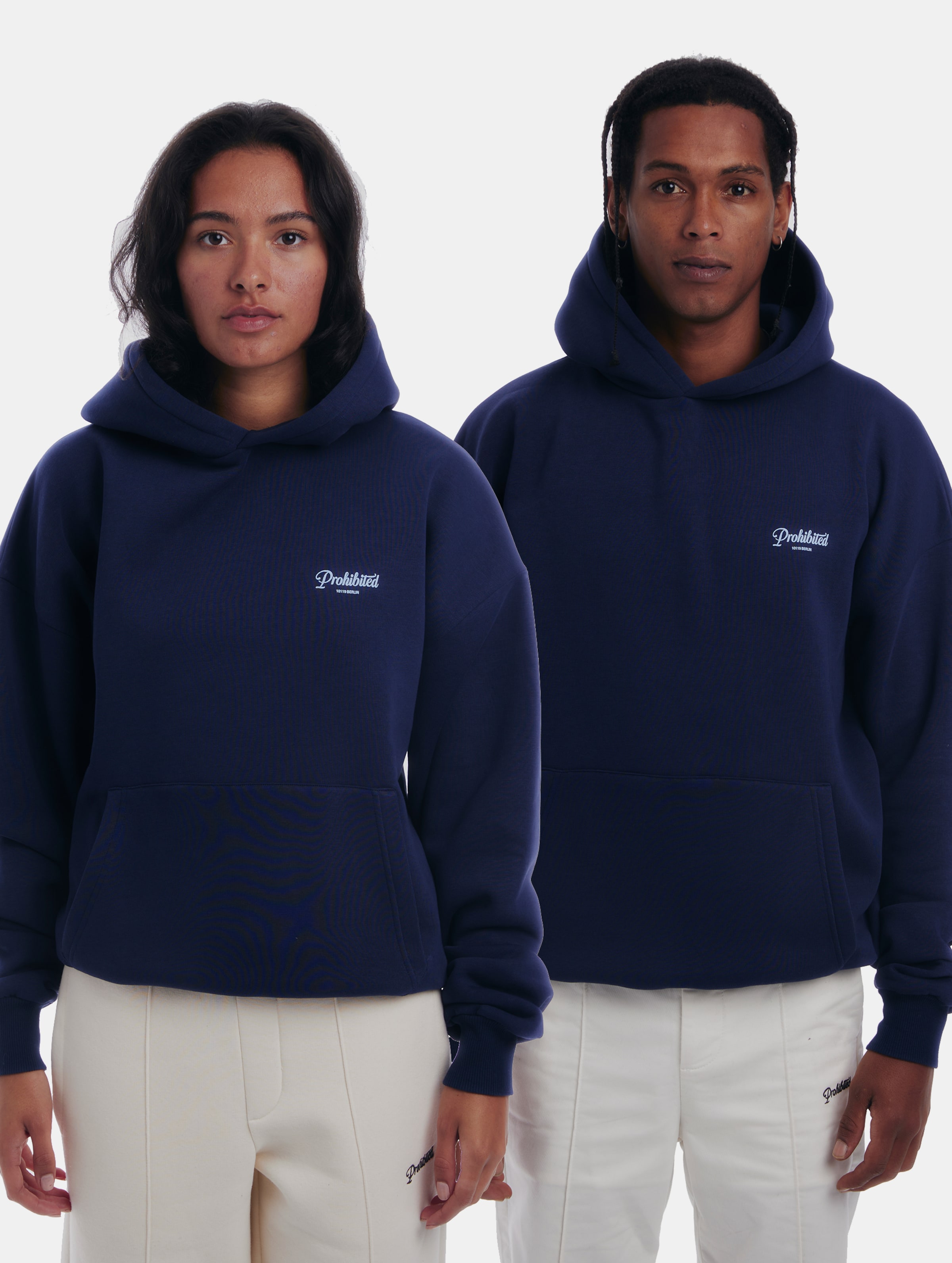 Prohibited V2 Hoodies Frauen,Männer,Unisex op kleur blauw, Maat XXL