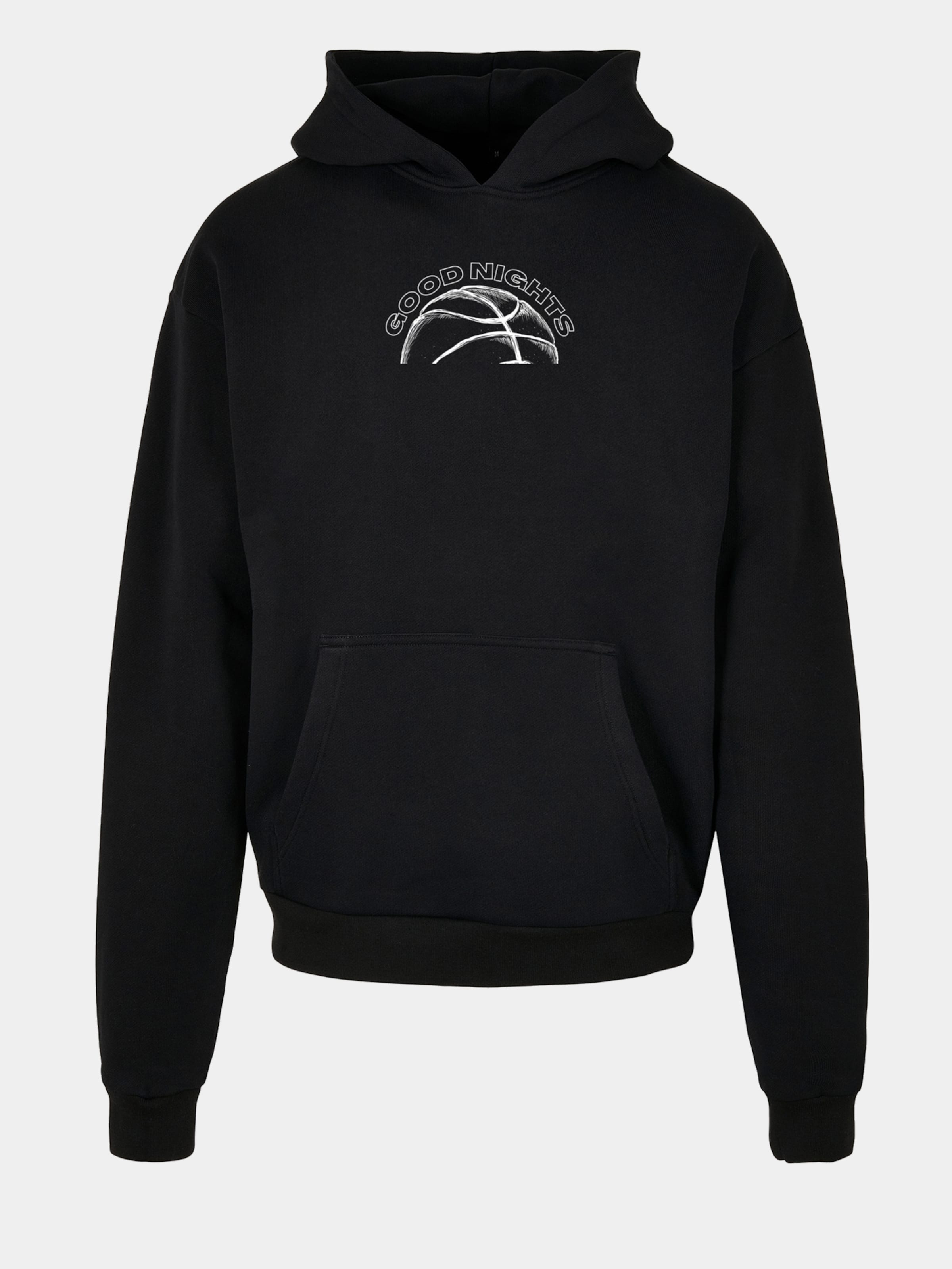 Good Nights Baller Hoodie Männer,Unisex op kleur zwart, Maat XL