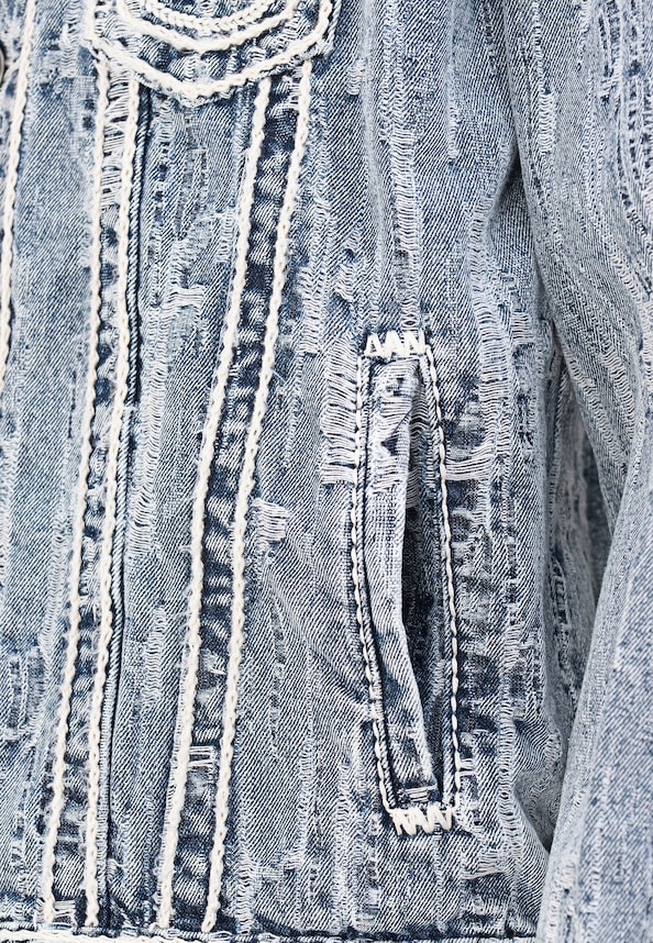 OVERSIZED DISTRESSED JACQUARD ROPE STITCH JACKET-4